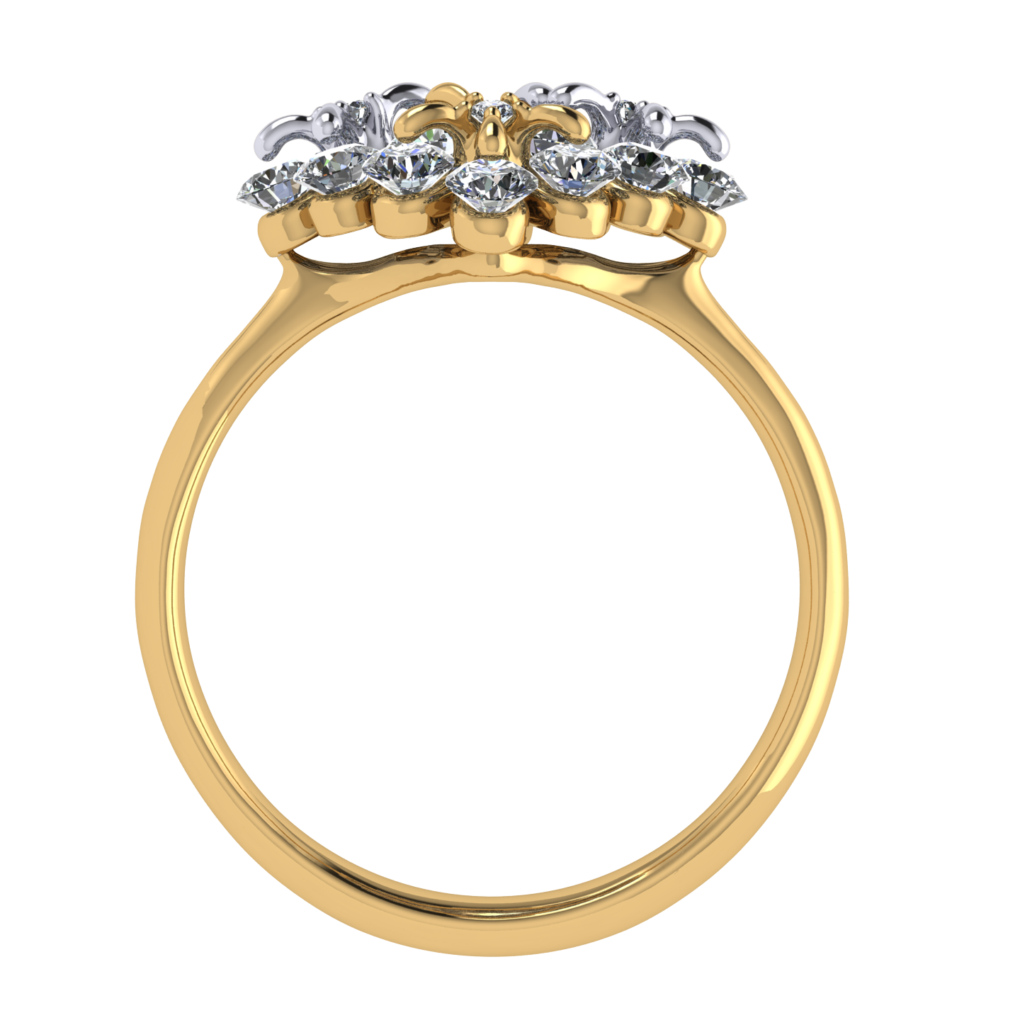 Ring «Tsvetodelika», collection Waltz of Flowers, MOISEIKIN, Diamond, 18K Gold | Photo 3