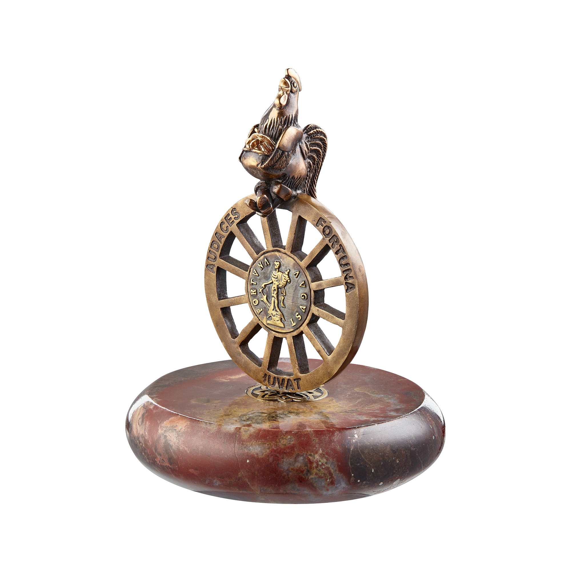 Sculpture / Figurine « Wheel of Fortune», collection Symbol of the Year, MOISEIKIN, Jasper, Bronze | Photo 2