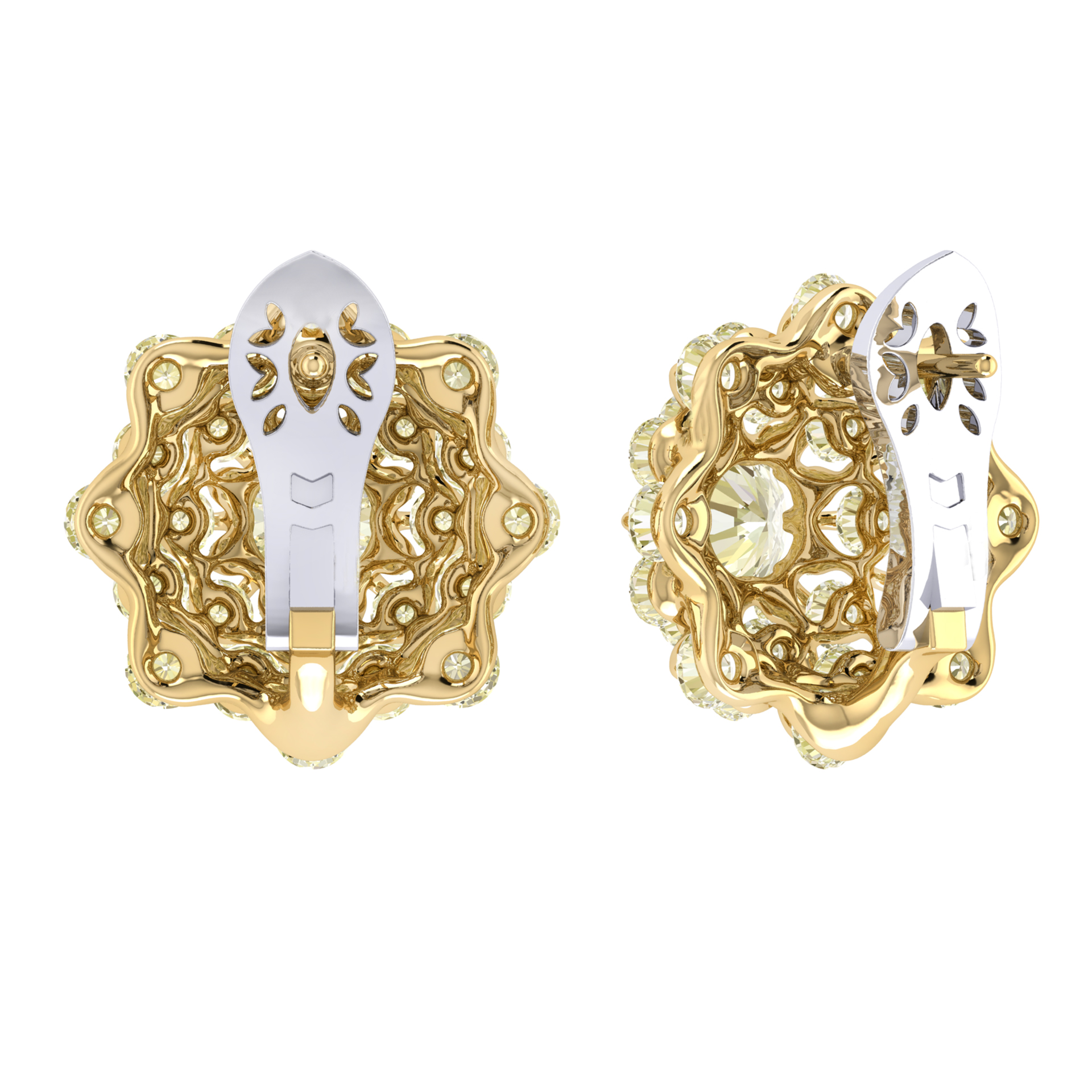 Earrings collection Waltz of Snowflakes, MOISEIKIN, Diamonds, 18K Gold | Photo 2