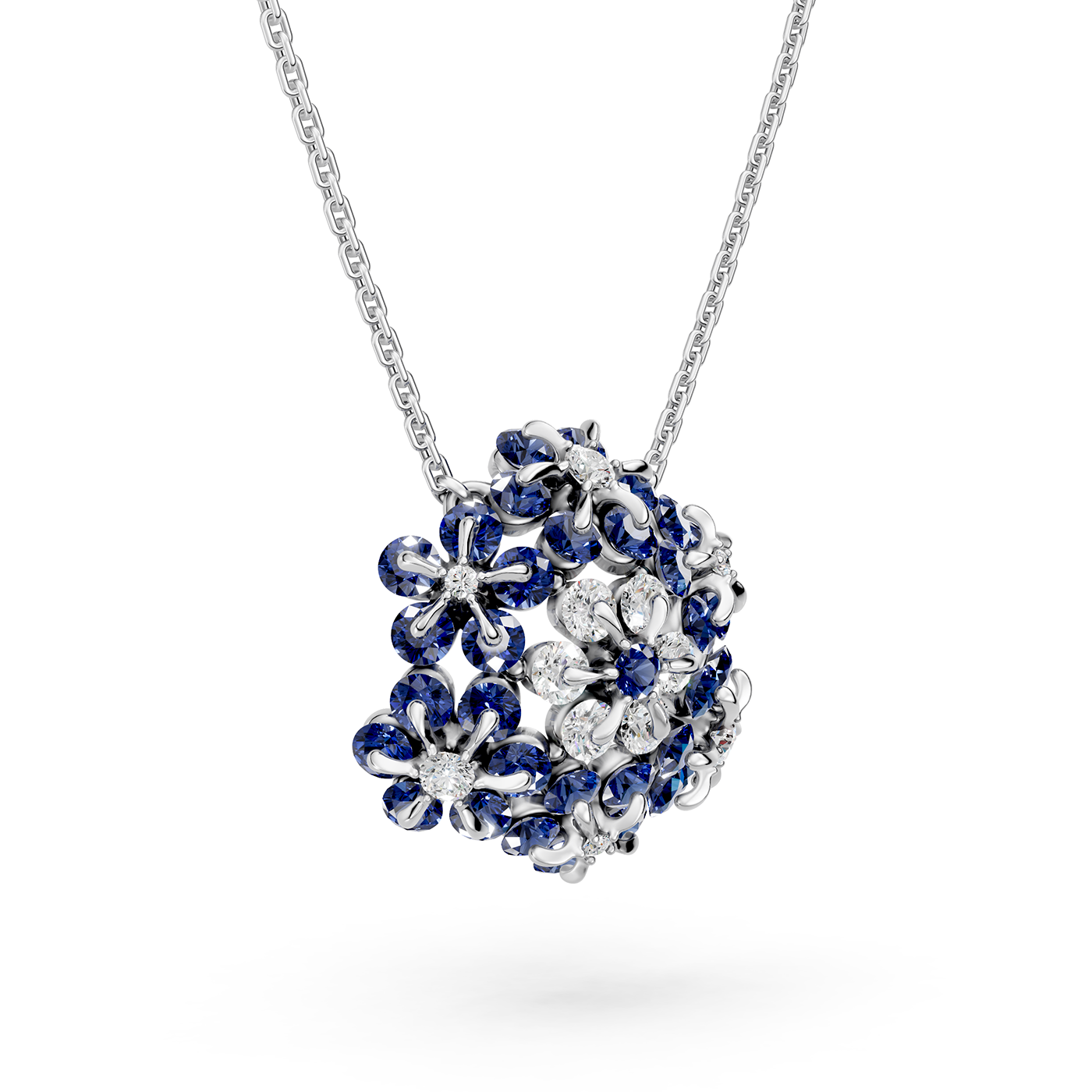 Necklace 'Tsvetodelika',  Waltz of Flowers | Photo 4