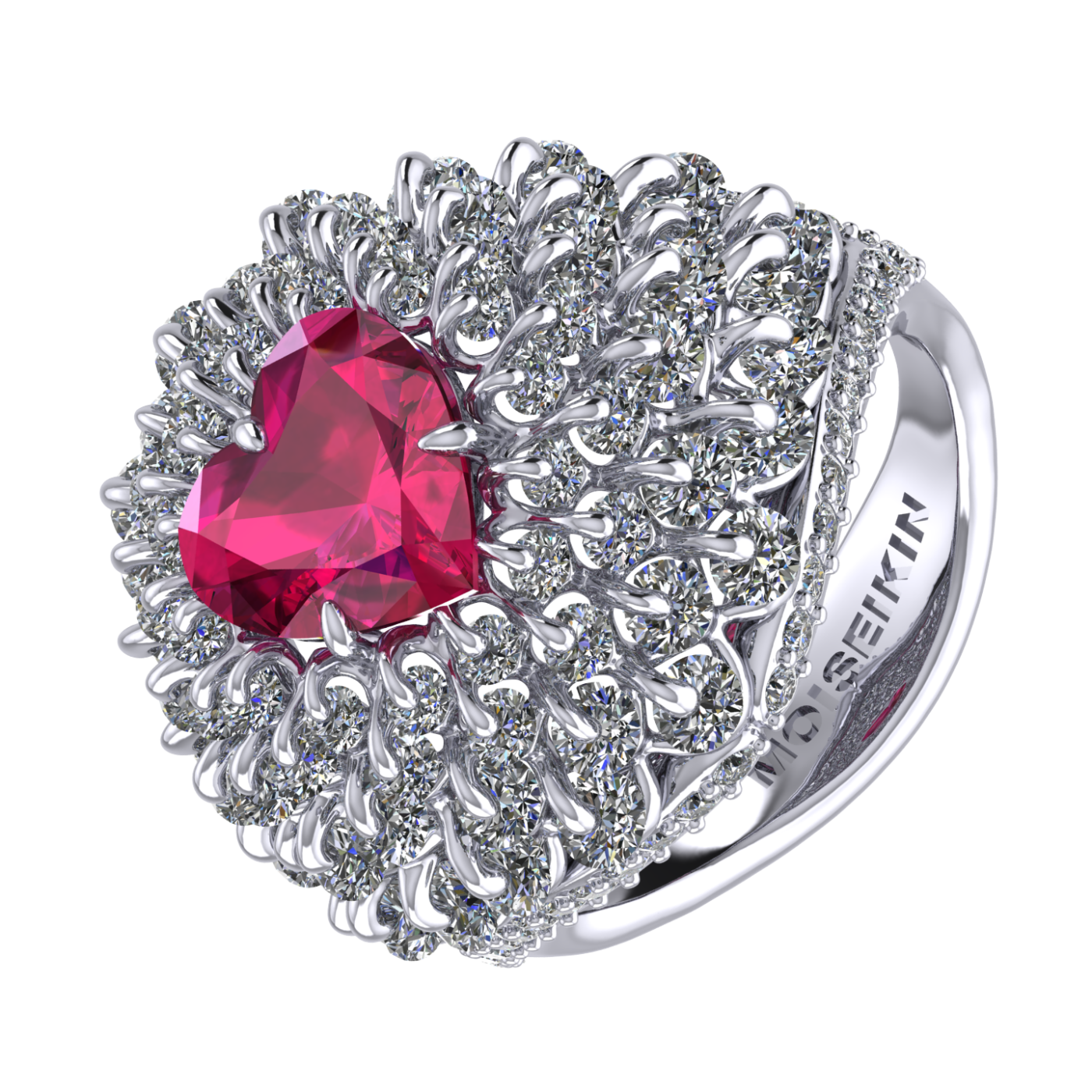 Ring collection Royal Whim, Ruby, Diamond, 18K Gold | Photo 1