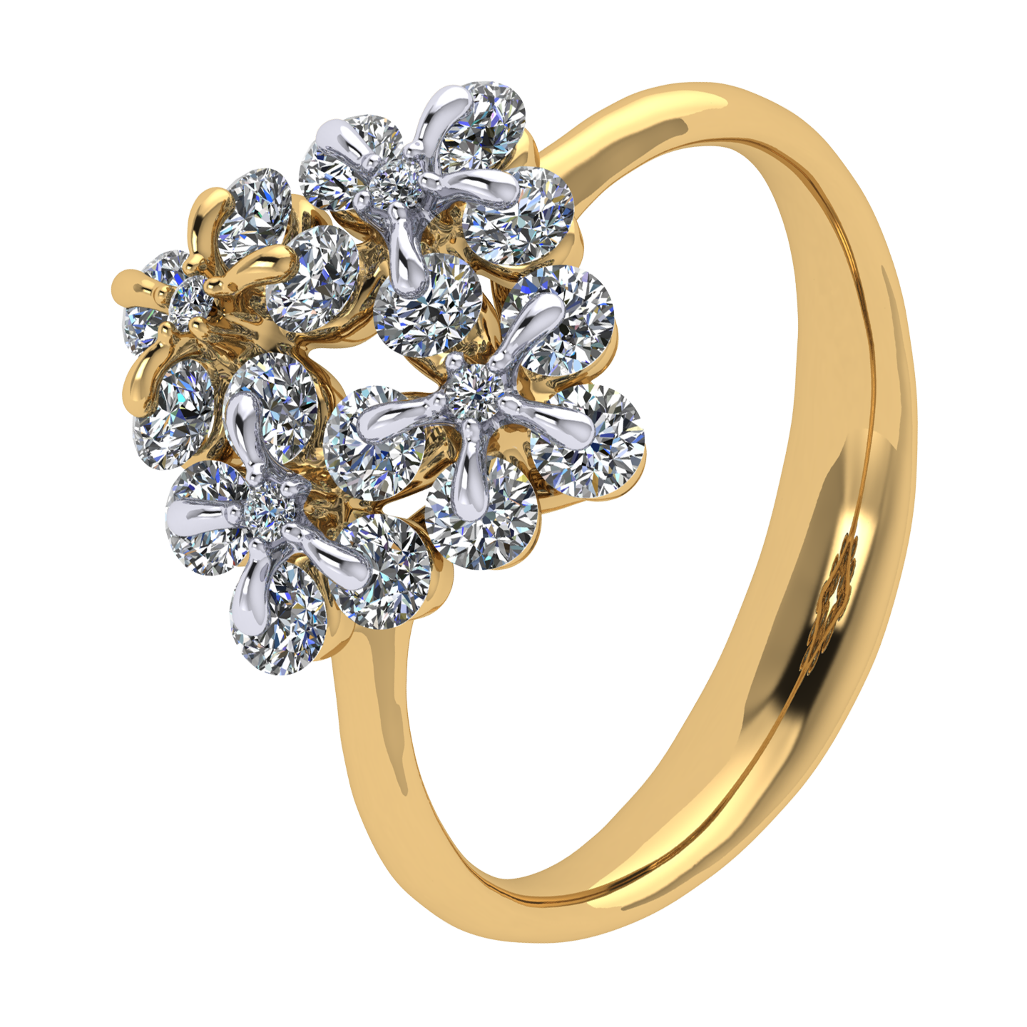 Ring «Tsvetodelika», collection Waltz of Flowers, MOISEIKIN, Diamond, 18K Gold | Photo 1