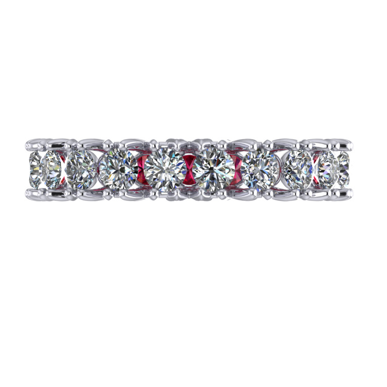 Ring collection The Very, MOISEIKIN, Diamond, Ruby, White Gold | Photo 3