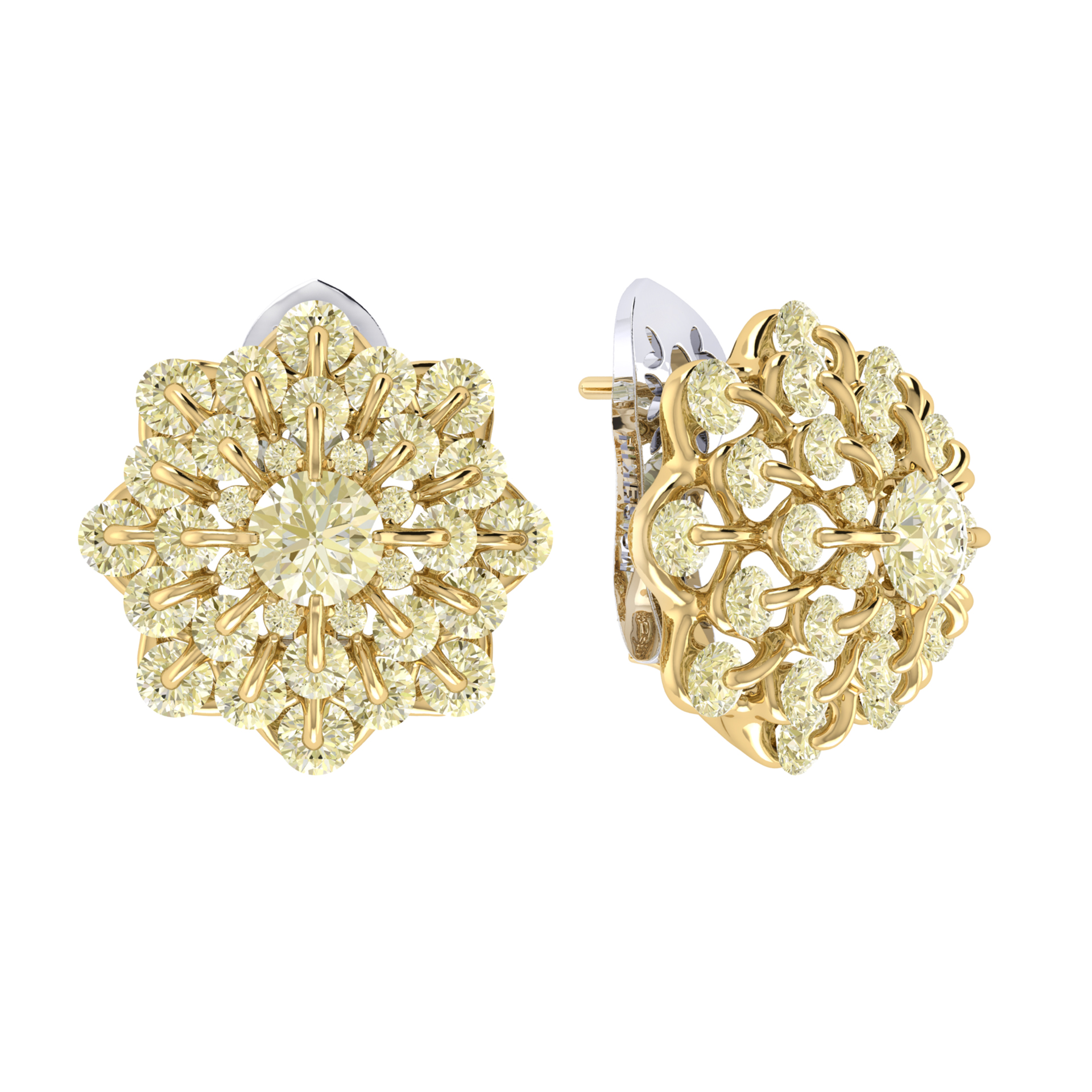 Earrings collection Waltz of Snowflakes, MOISEIKIN, Diamonds, 18K Gold | Photo 1