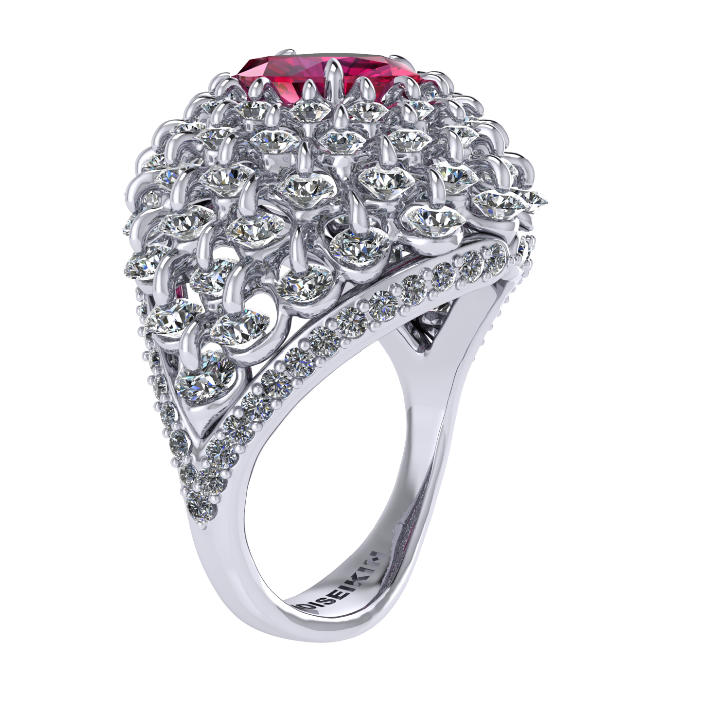 Ring collection Royal Whim, Ruby, Diamond, 18K Gold | Photo 6