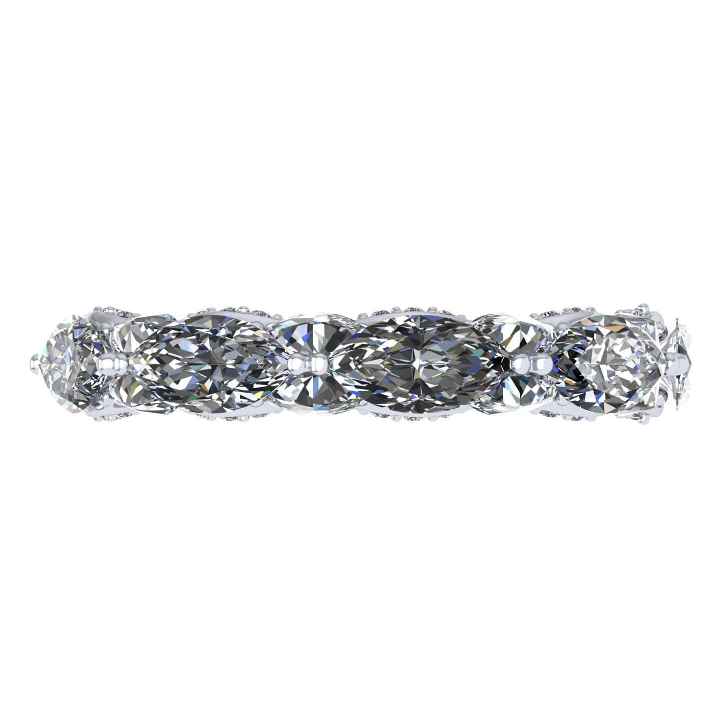 Ring collection Harmony of water, MOISEIKIN, Diamond, 18K White Gold | Photo 4