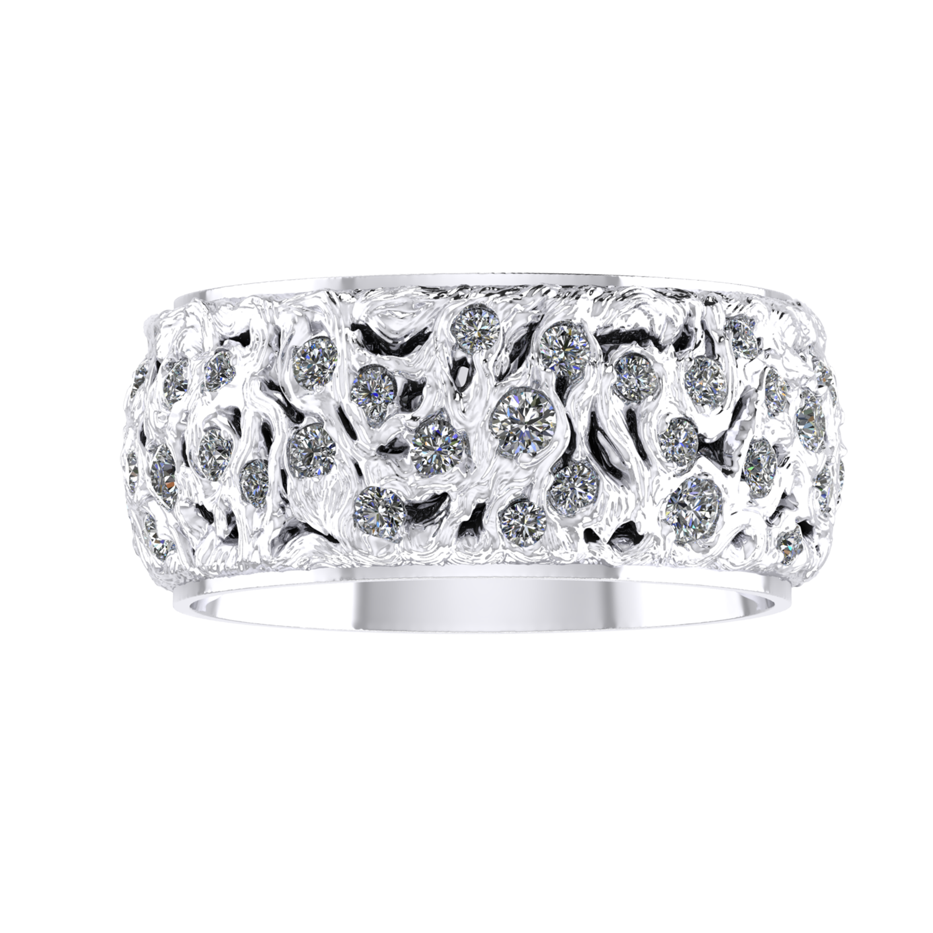 Ring collection Starry Night, MOISEIKIN, Diamonds, 18K White Gold | Photo 3