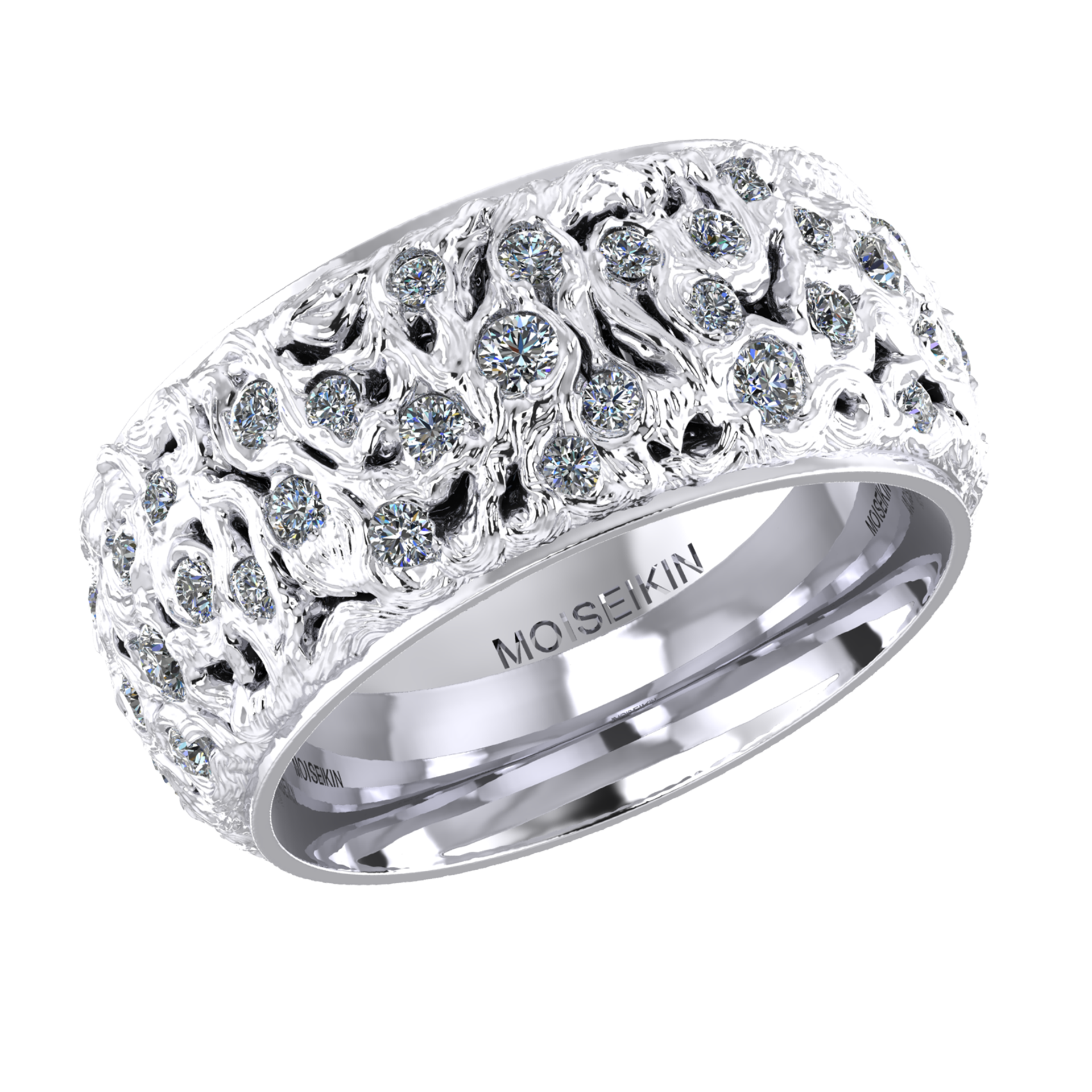 Ring collection Starry Night, MOISEIKIN, Diamonds, 18K White Gold | Photo 2