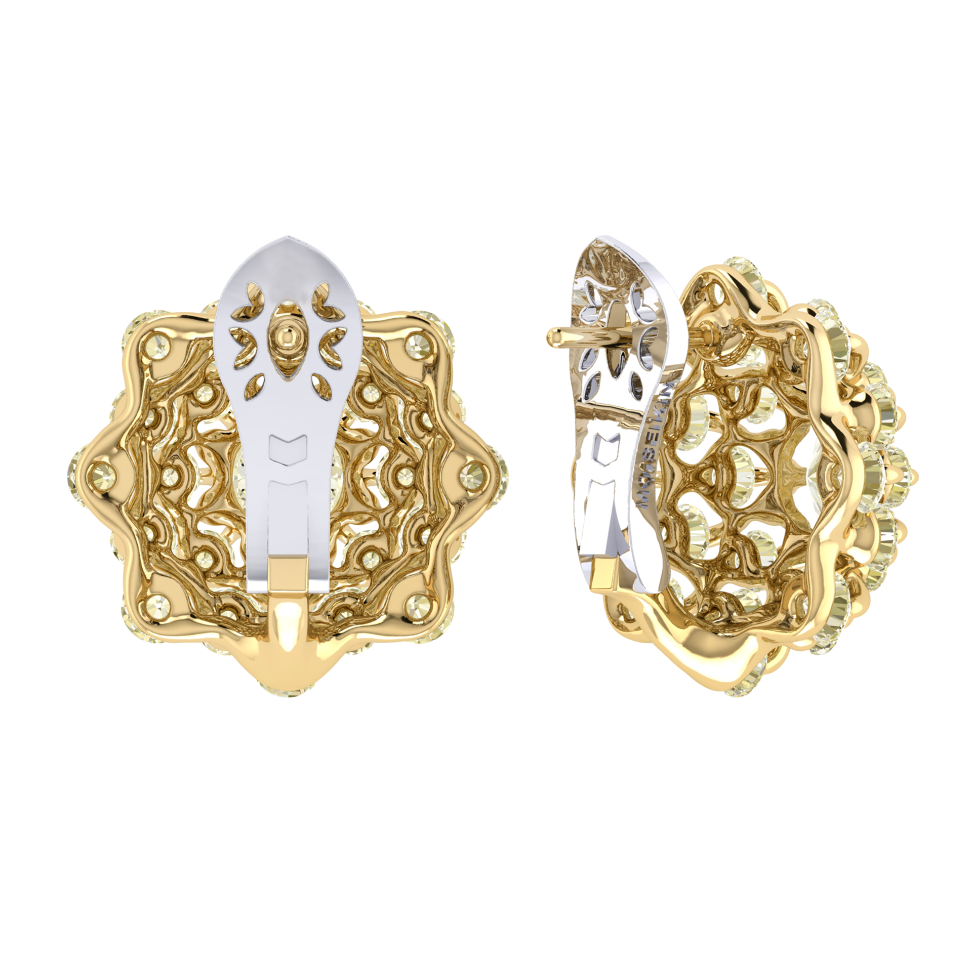 Earrings collection Waltz of Snowflakes, MOISEIKIN, Diamonds, 18K Gold | Photo 2