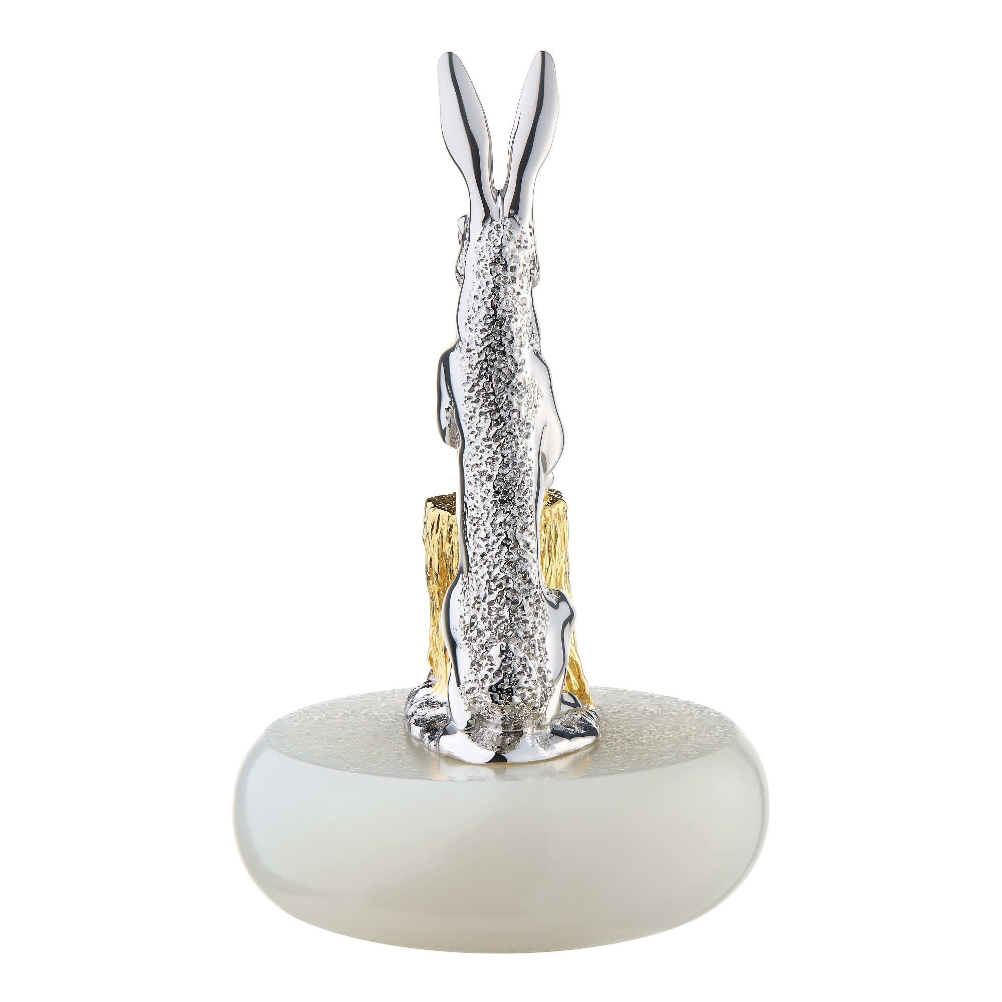 Souvenir «Hare», collection Symbol of the Year, MOISEIKIN, Nephrite, SV925 Silver | Photo 3