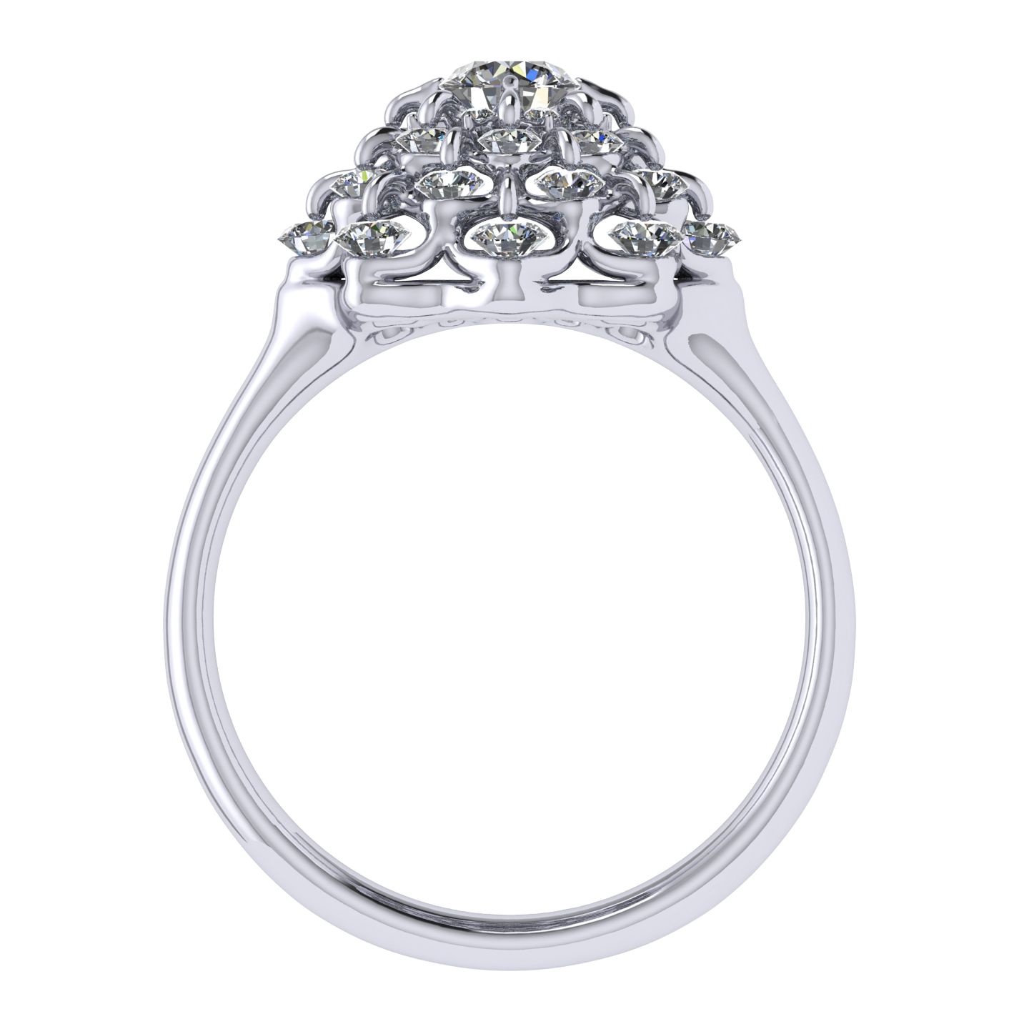 Ring collection Waltz of Snowflakes, MOISEIKIN, Diamond, 18K White Gold | Photo 3