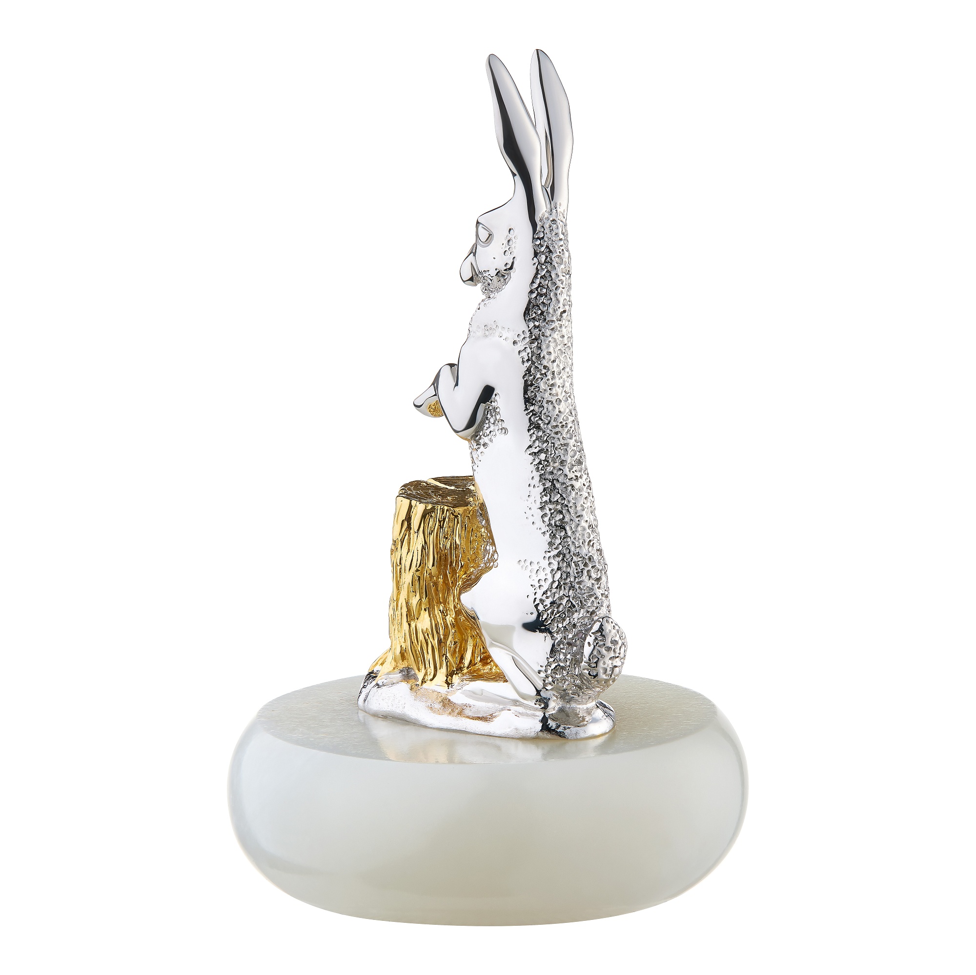 Souvenir «Hare», collection Symbol of the Year, MOISEIKIN, Nephrite, SV925 Silver | Photo 4