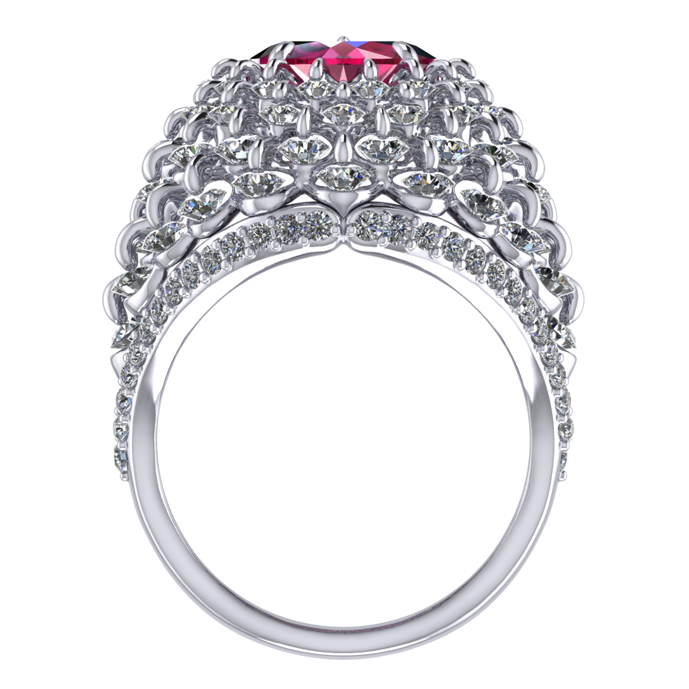 Ring collection Royal Whim, Ruby, Diamond, 18K Gold | Photo 4