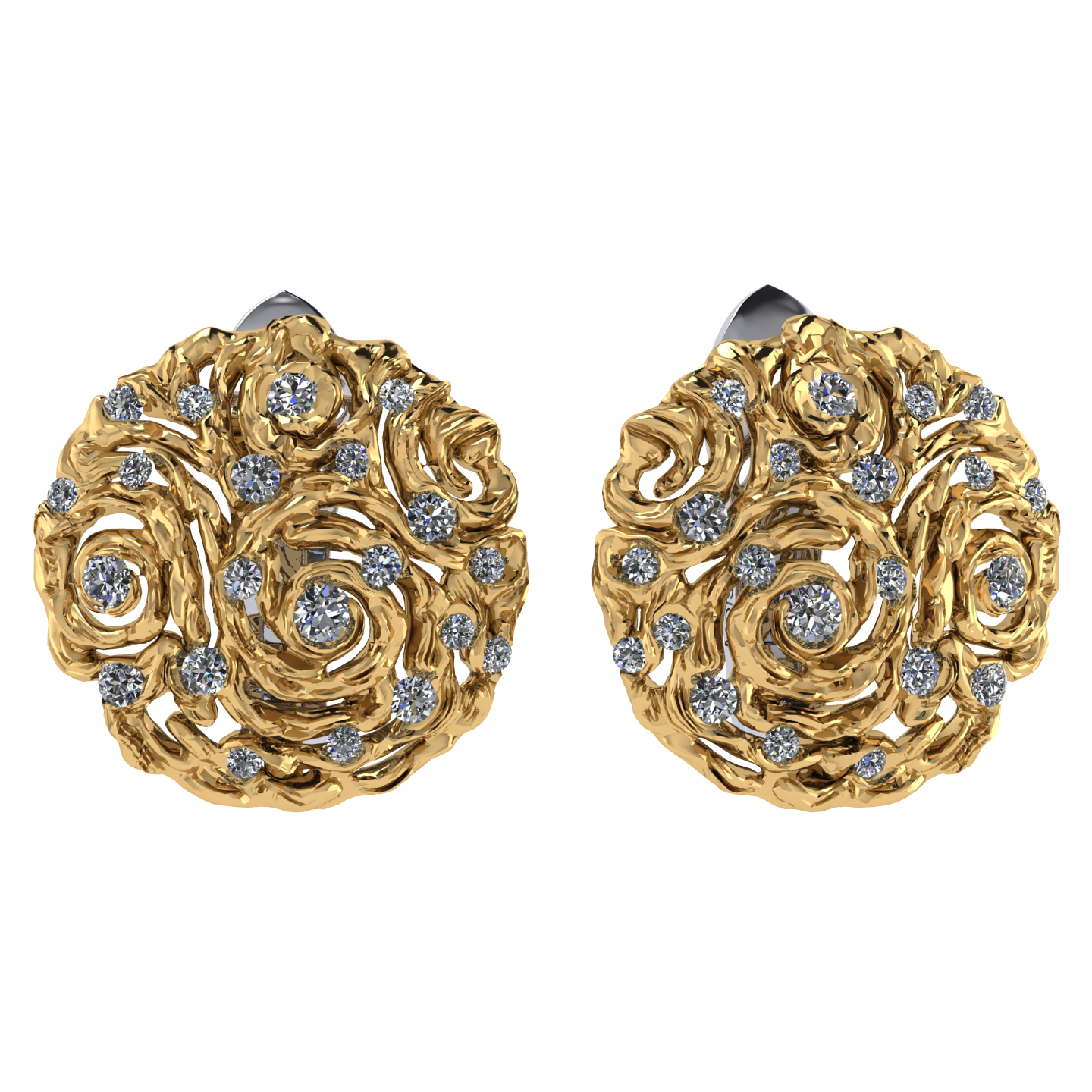 Earrings collection Starry Night, MOISEIKIN, Diamond, 18K Gold | Photo 1