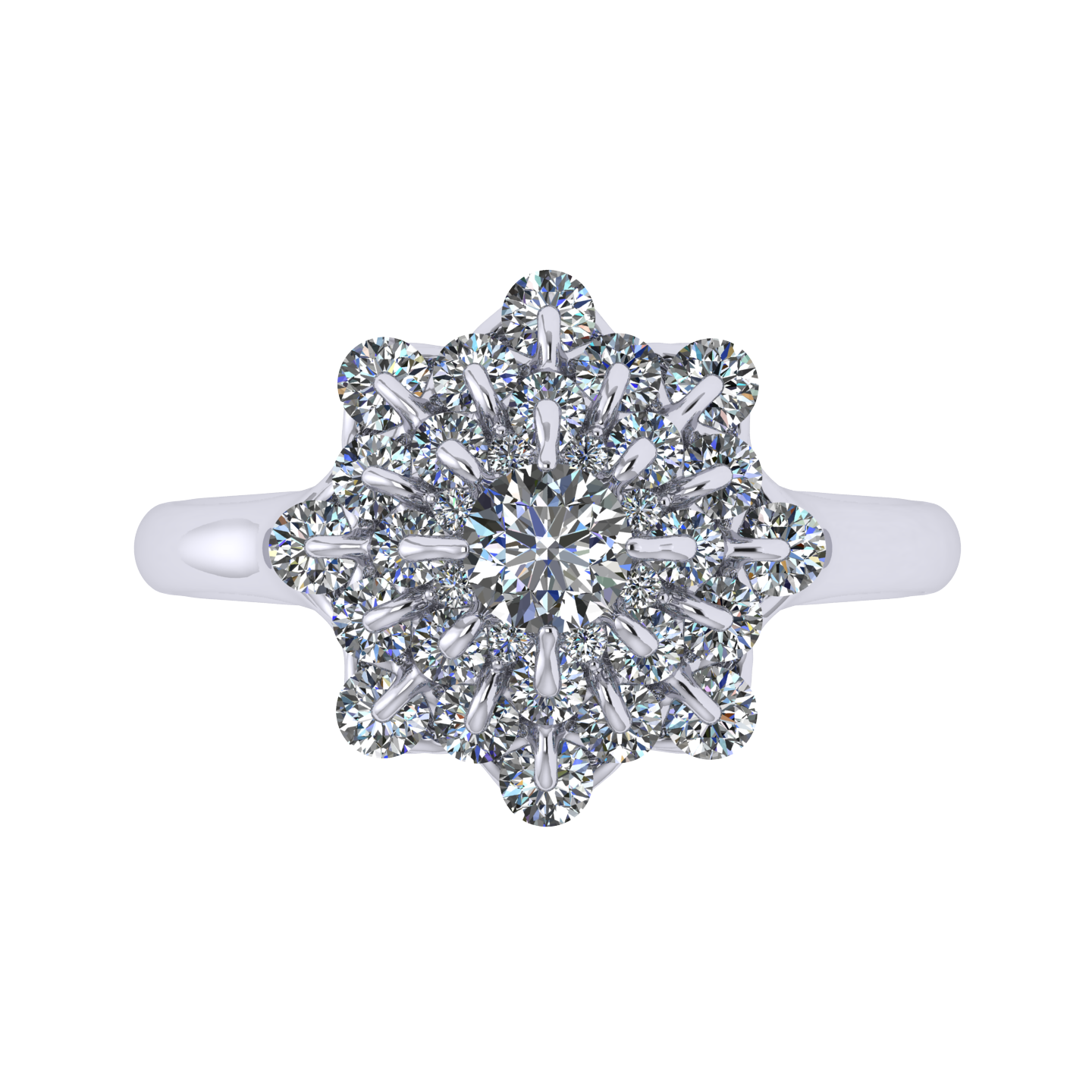 Ring collection Waltz of Snowflakes, MOISEIKIN, Diamond, 18K White Gold | Photo 2