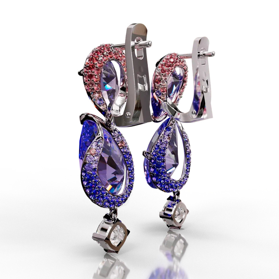Earrings 'The frame without the central stone' | Photo 3