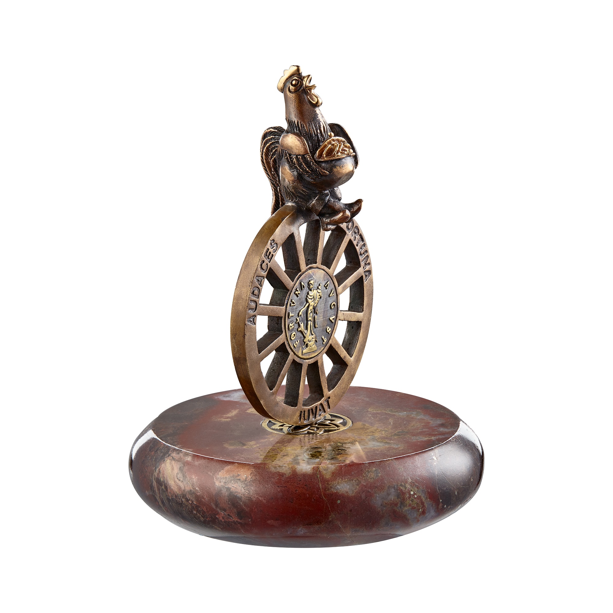 Sculpture / Figurine « Wheel of Fortune», collection Symbol of the Year, MOISEIKIN, Jasper, Bronze | Photo 1