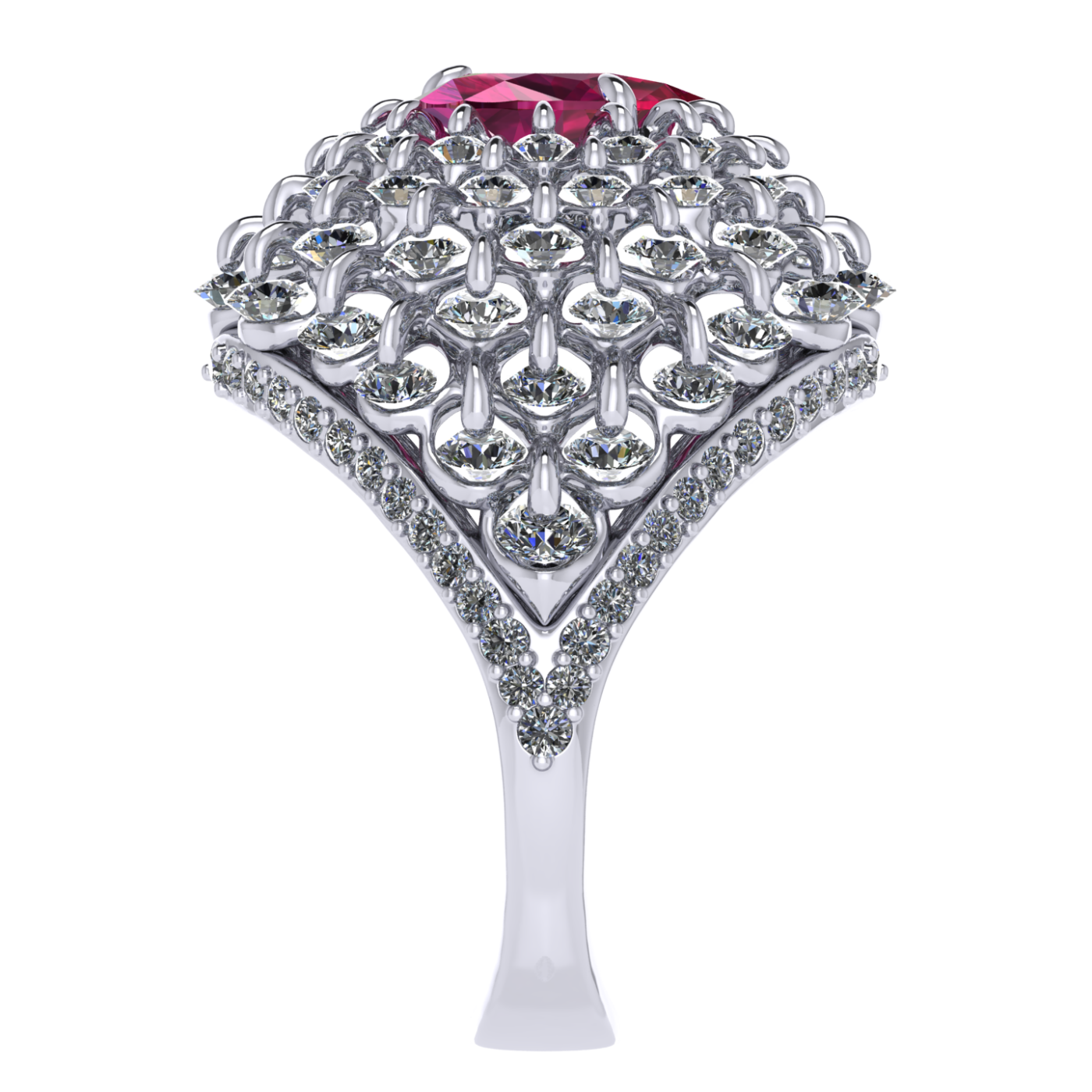 Ring collection Royal Whim, Ruby, Diamond, 18K Gold | Photo 5
