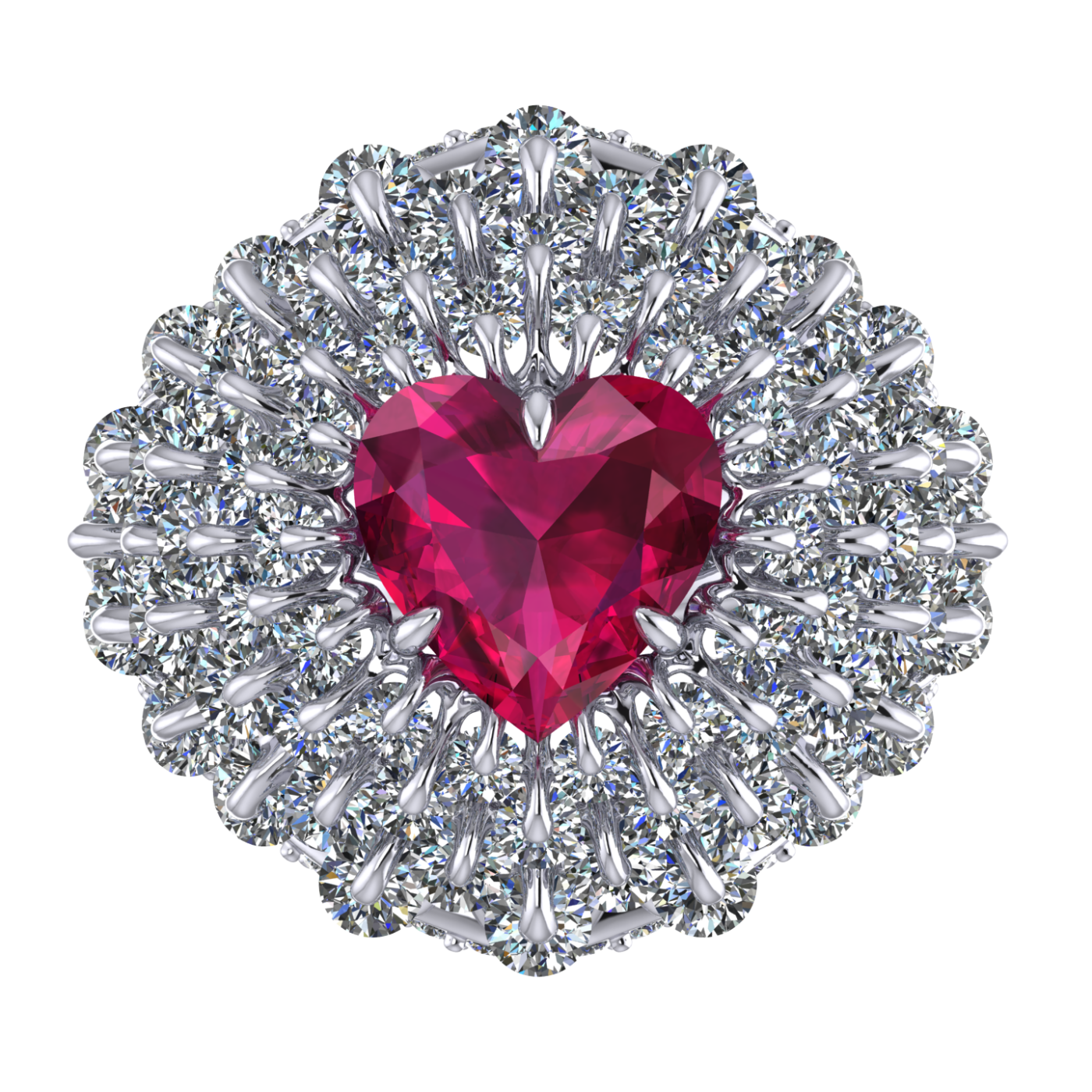 Ring collection Royal Whim, Ruby, Diamond, 18K Gold | Photo 2