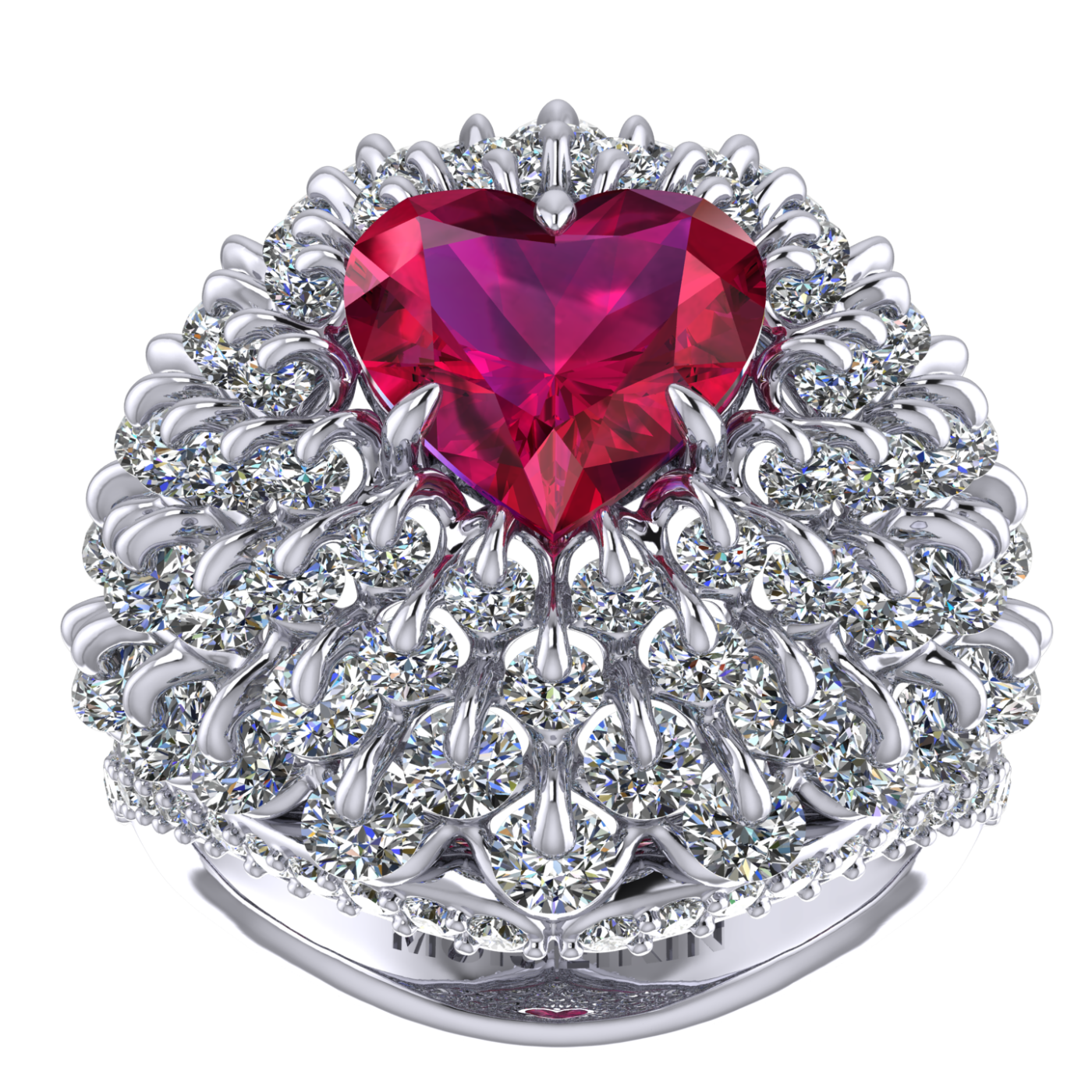 Ring collection Royal Whim, Ruby, Diamond, 18K Gold | Photo 3