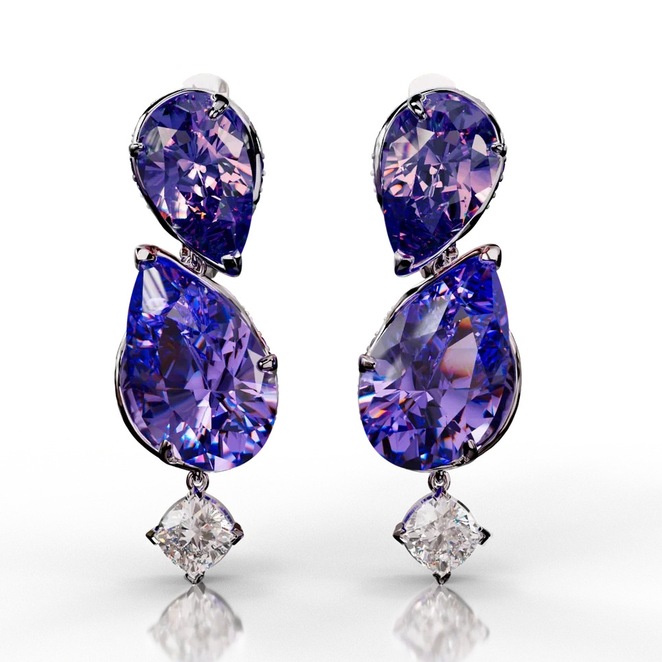 Earrings 'The frame without the central stone' | Photo 1