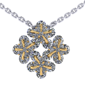 Колье  Незабудки