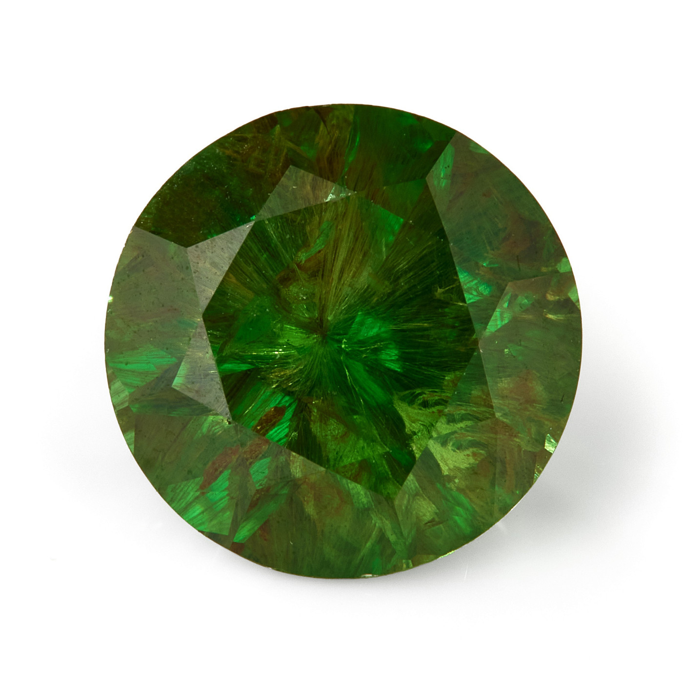 Ring 'The frame without the central stone', collection Ball of Colours, Demantoid, Diamond, Ruby | Photo 6