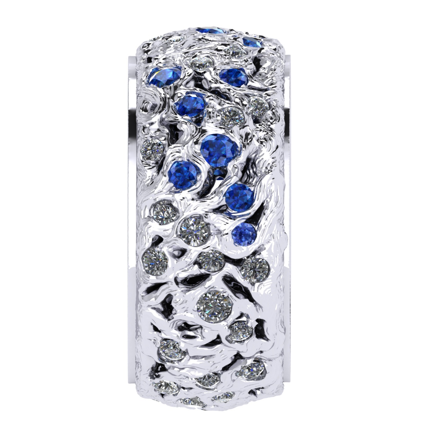 Ring collection Starry Night, Diamond, Sapphire, 18K White Gold | Photo 3