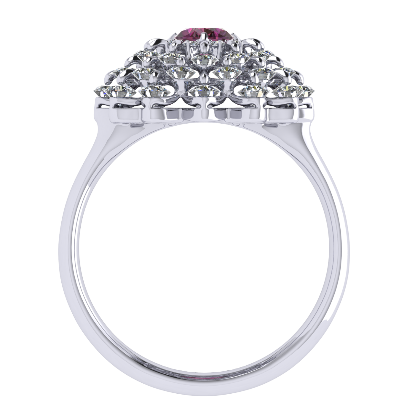 Ring 'The frame without the central stone', collection Ball of Colours, Alexandrite, Diamond | Photo 3