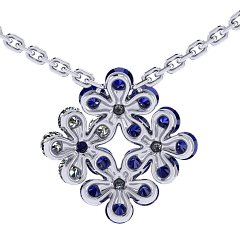 Колье «Цветоделика»,  Вальс цветов | Фото 1