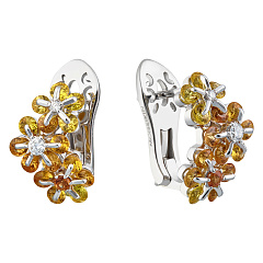 Серьги «Цветоделика»,  Вальс цветов | Фото 1