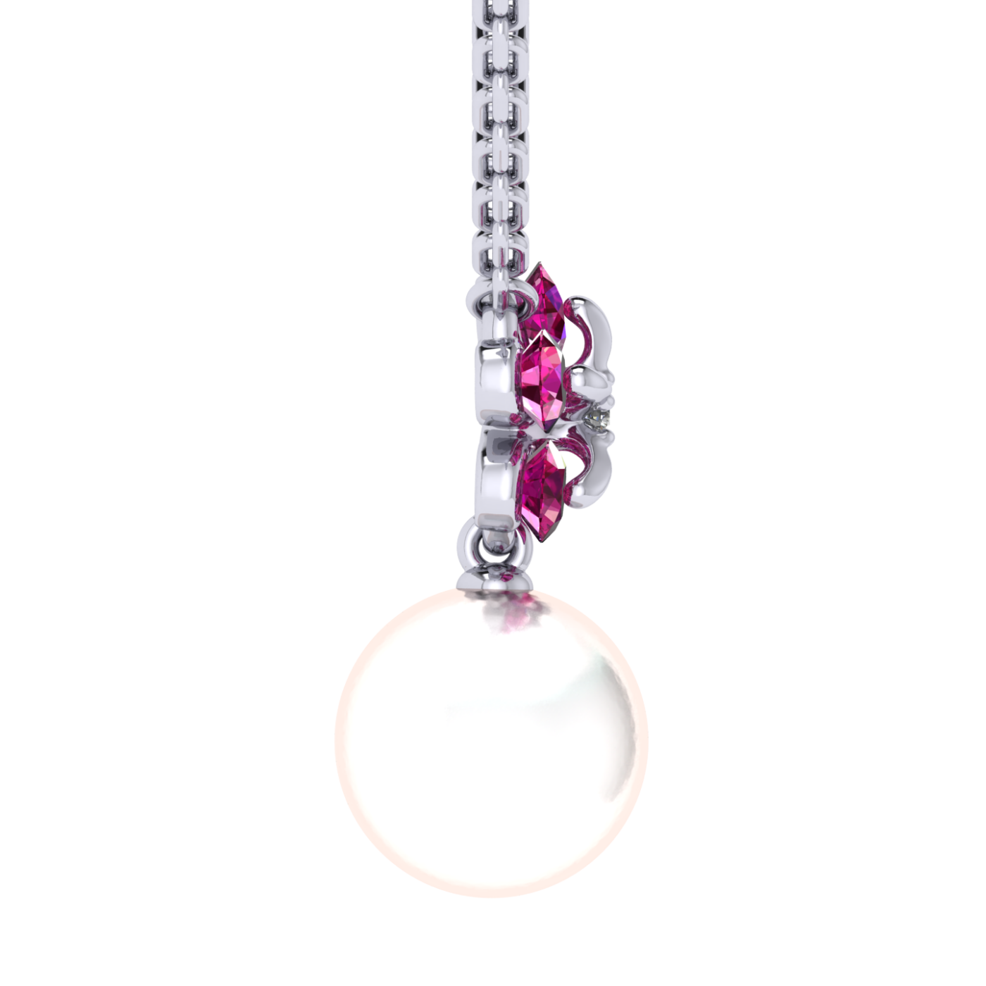 Necklace 'Tsvetodelika',  Waltz of Flowers | Photo 3