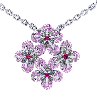 Колье  Незабудки