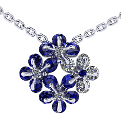 Колье «Цветоделика»,  Вальс цветов | Фото 1