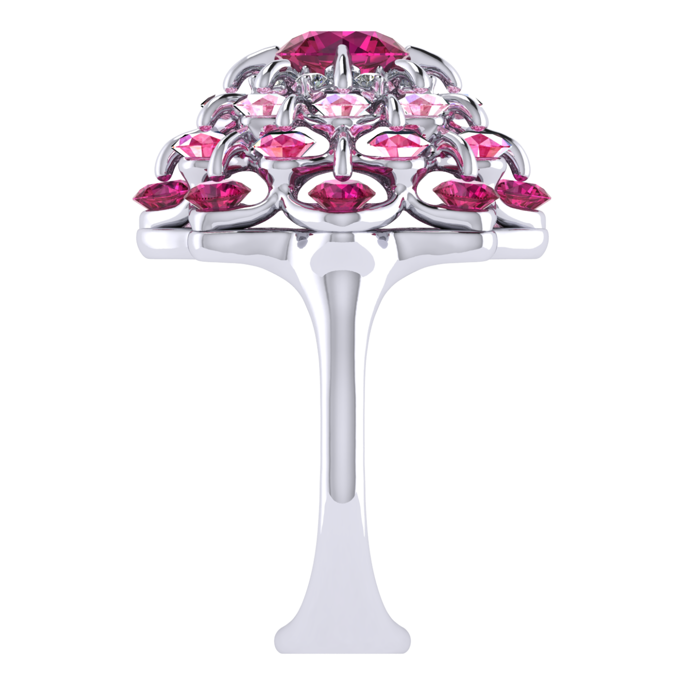 Ring 'The frame without the central stone', collection Ball of Colours, Ruby, Diamond, Sapphire | Photo 5