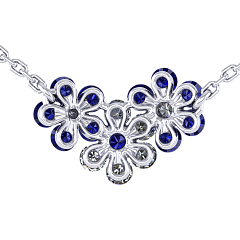 Колье «Цветоделика»,  Вальс цветов | Фото 1