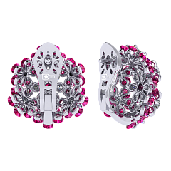 Серьги «Цветоделика»,  Вальс цветов | Фото 1