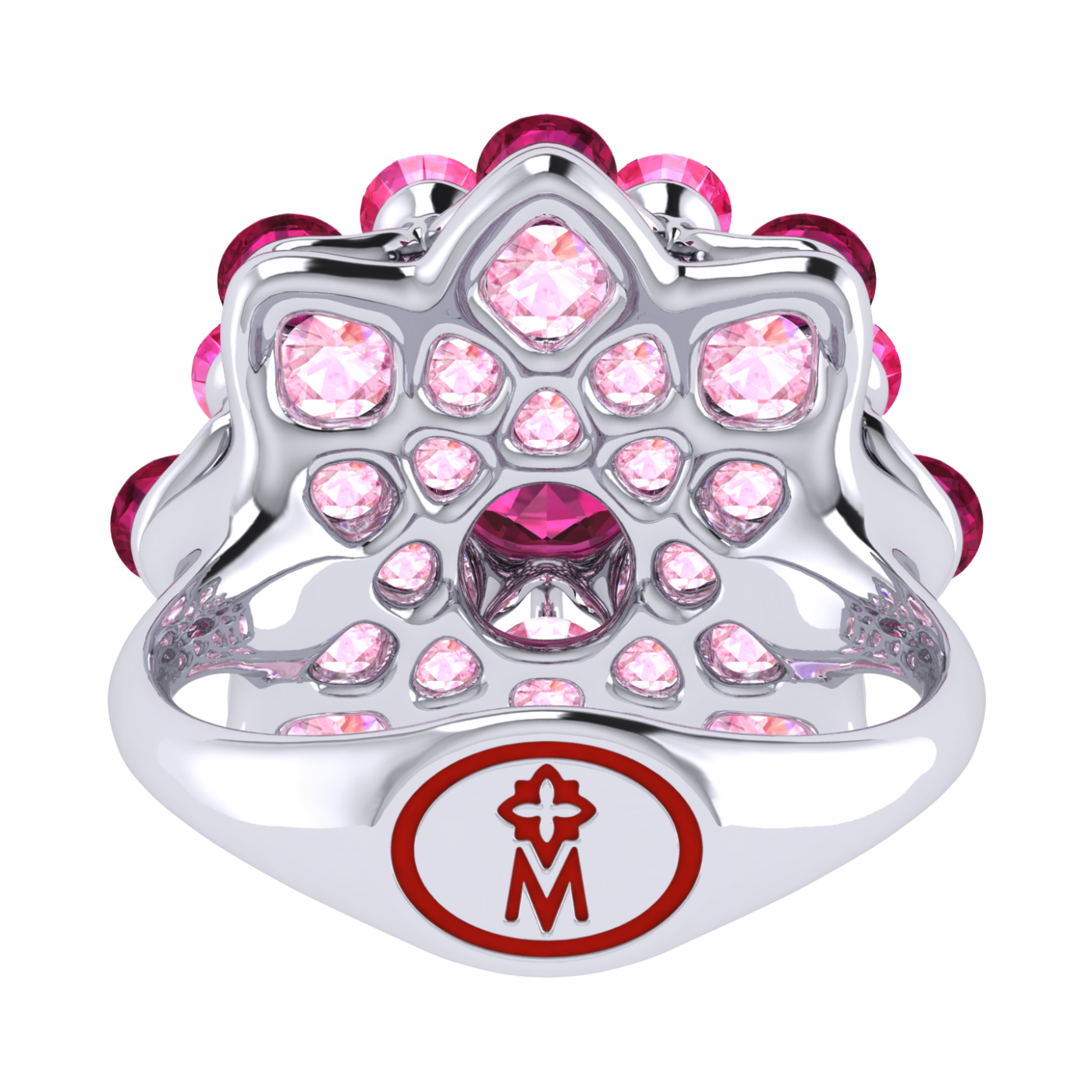 Ring 'The frame without the central stone', collection Ball of Colours, Ruby, Diamond, Sapphire | Photo 7