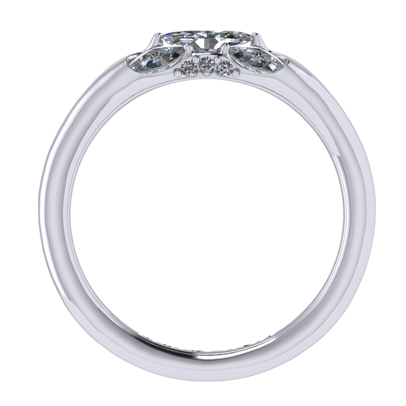 Ring collection Harmony of Water, MOISEIKIN, Diamond, Diamond, 18K White Gold | Photo 3