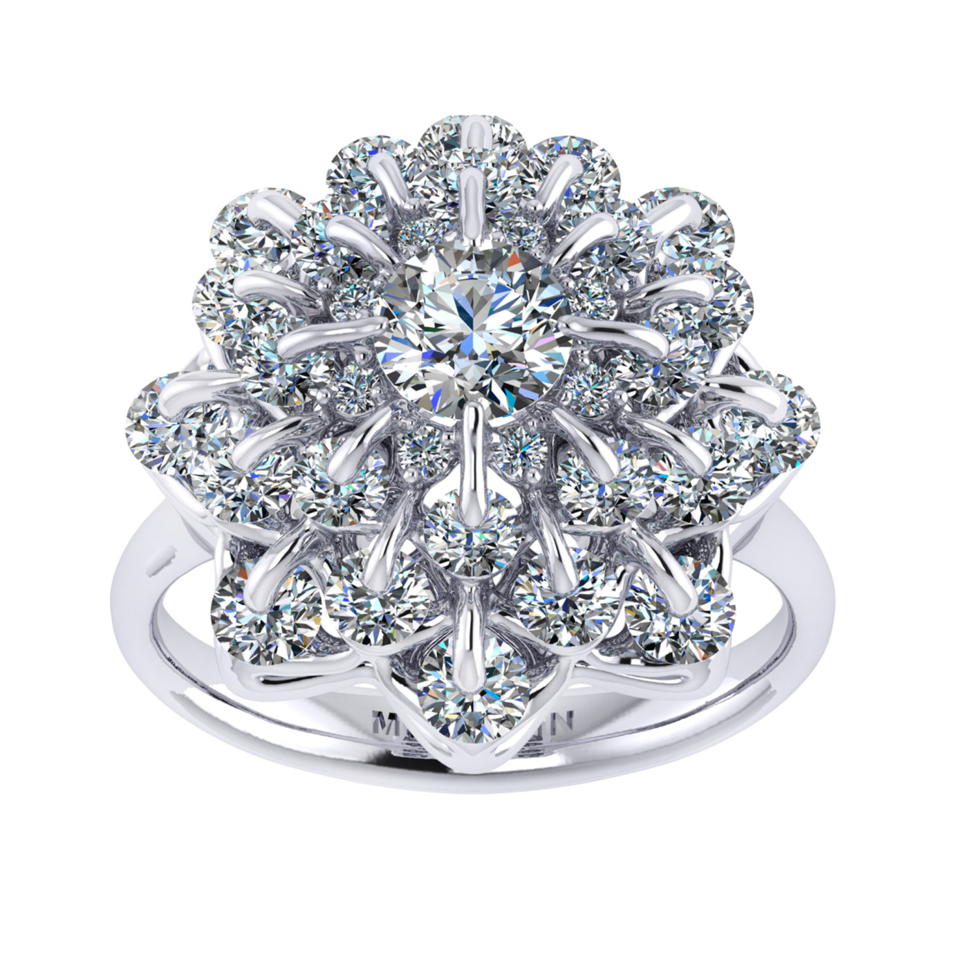 Ring collection Waltz of Snowflakes, MOISEIKIN, Diamond, 18K White Gold | Photo 2