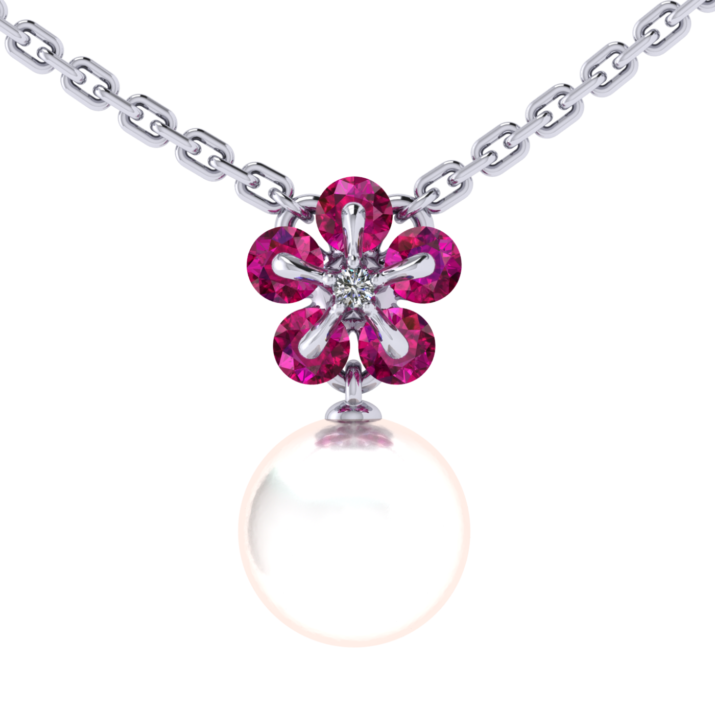 Necklace 'Tsvetodelika',  Waltz of Flowers | Photo 1