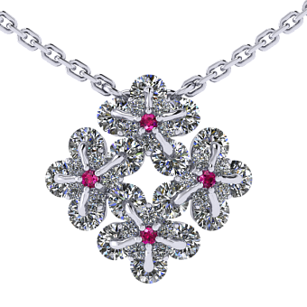 Колье  Незабудки