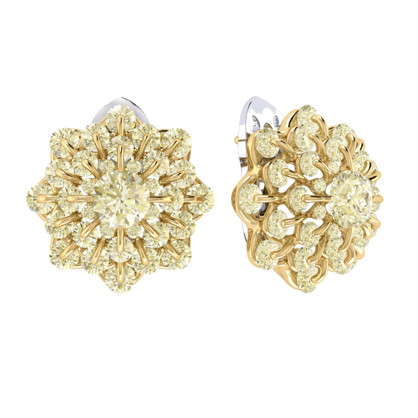 Earrings collection Waltz of Snowflakes, MOISEIKIN, Diamonds, 18K Gold | Photo 1