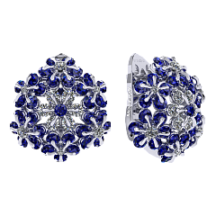 Серьги «Цветоделика»,  Вальс цветов | Фото 1