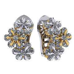 Серьги «Цветоделика»,  Вальс цветов | Фото 1