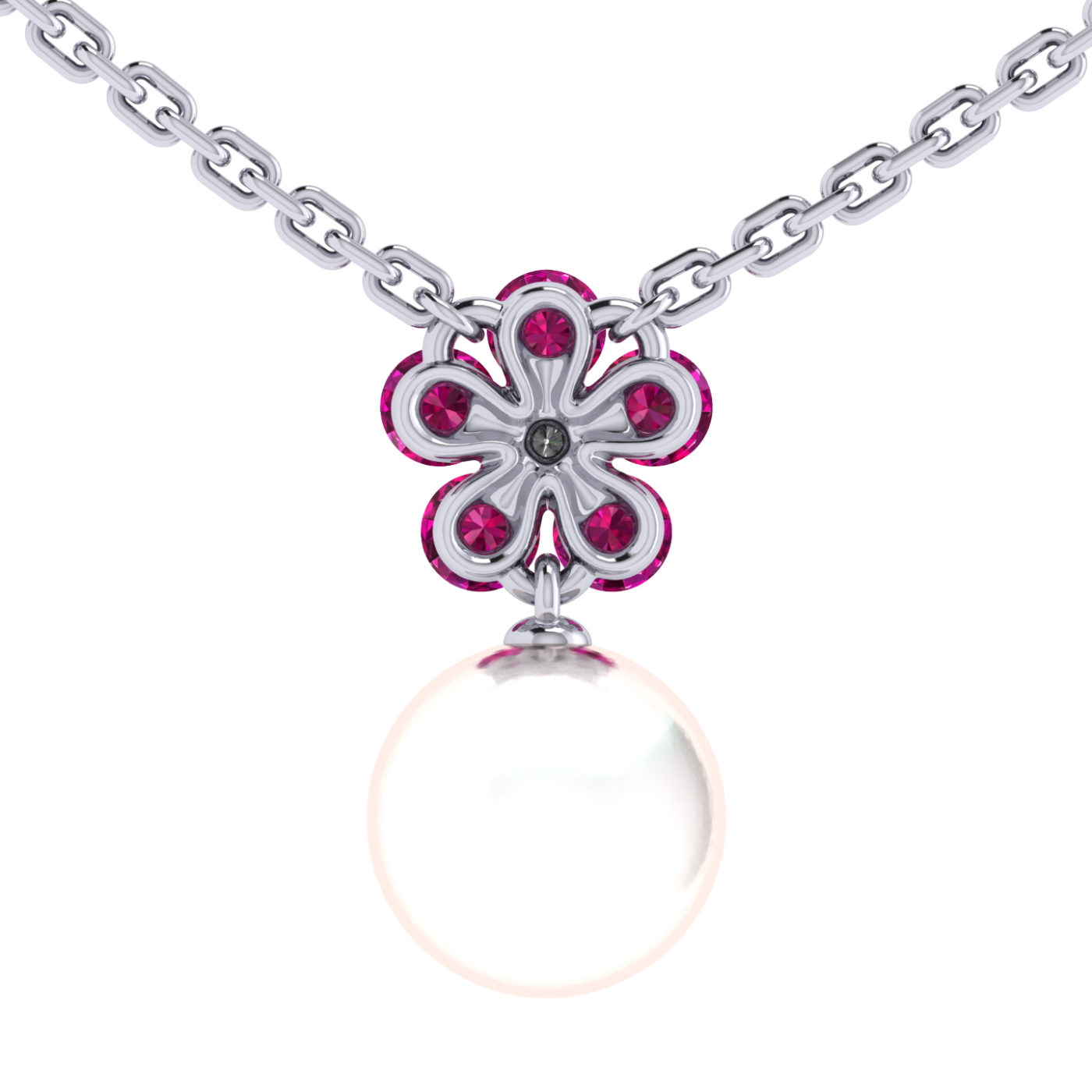 Necklace 'Tsvetodelika',  Waltz of Flowers | Photo 4