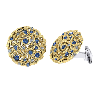 Запонки  Звездная ночь