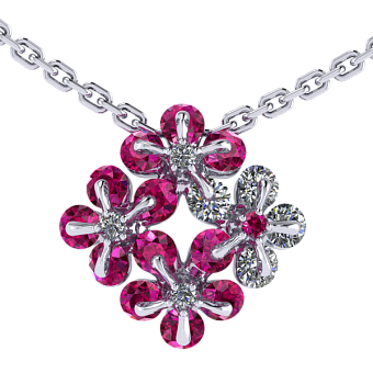 Колье «Цветоделика»,  Вальс цветов