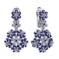 Серьги «Цветоделика»,  Вальс цветов | Фото 1