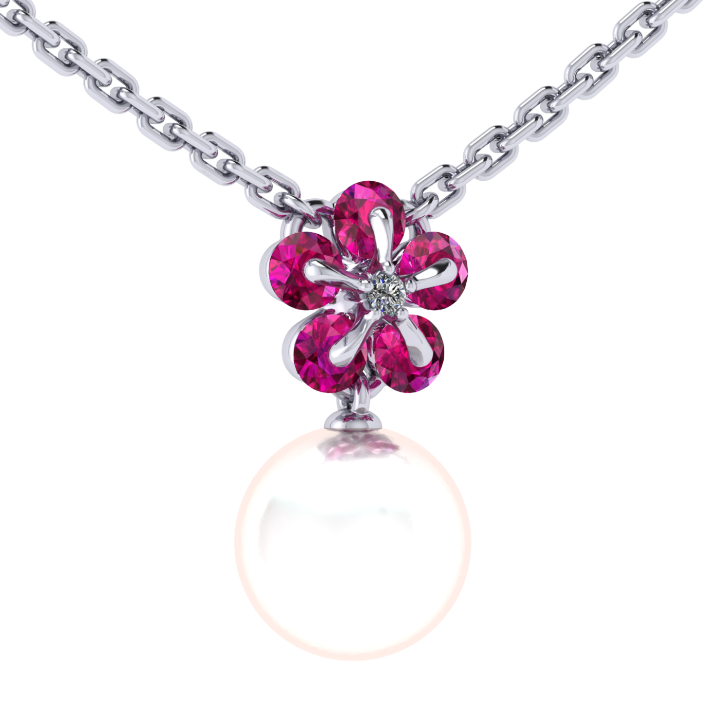 Necklace 'Tsvetodelika',  Waltz of Flowers | Photo 2